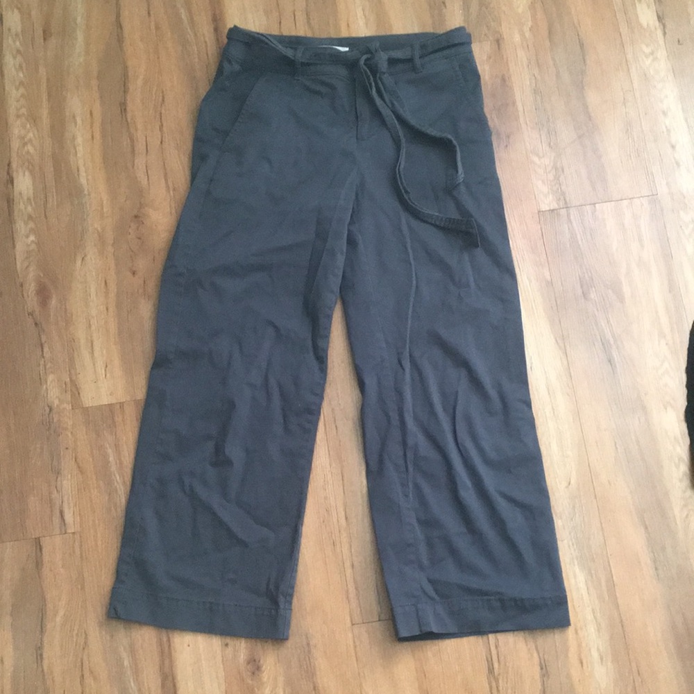 Grey wide leg pants
